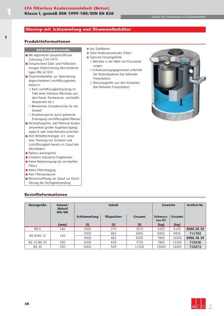 Download gesamtes Technisches Handbuch T2 (19 ... - ACO Tiefbau