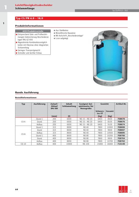 Download gesamtes Technisches Handbuch T2 (19 ... - ACO Tiefbau