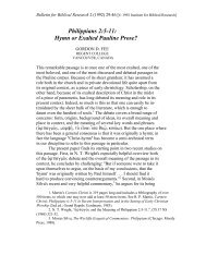 Philippians 2:5-11: Hymn or Exalted Pauline Prose? - Institute for ...