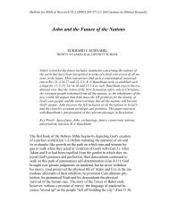 John and the Future of the Nations - Institute for Biblical Research