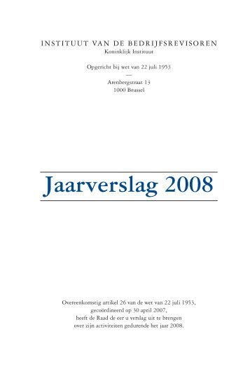 IBR Jaarverslag 2008