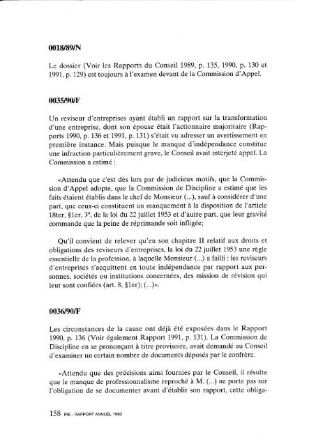 Rapport annuel 1992.pdf - IBR