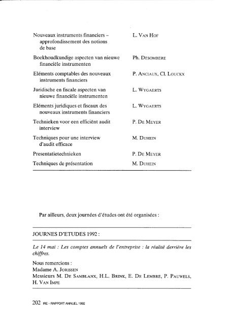 Rapport annuel 1992.pdf - IBR