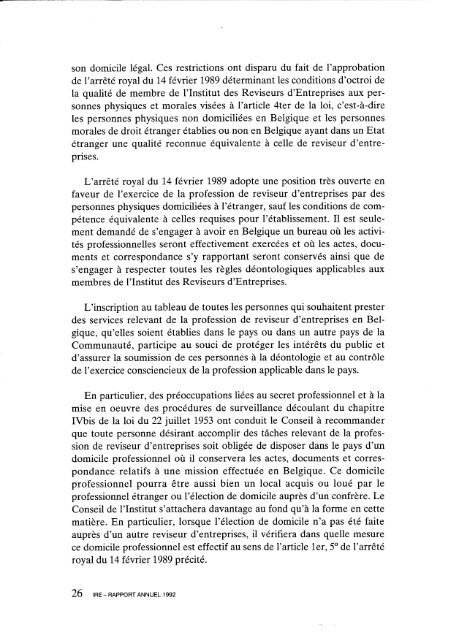 Rapport annuel 1992.pdf - IBR