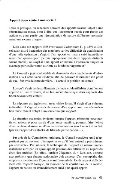 Rapport annuel 1992.pdf - IBR