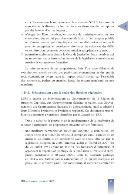 Rapport annuel 2009 - IBR