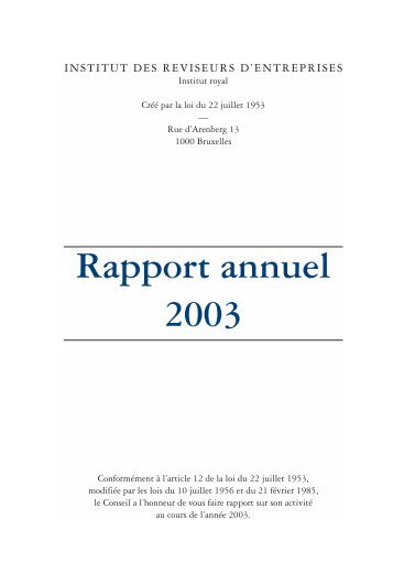 IRE-RA 2003-00 - IBR