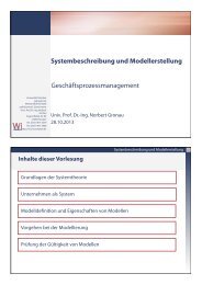 Systembeschreibung und Modellerstellung ...