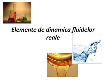 Elemente de dinamica fluidelor reale