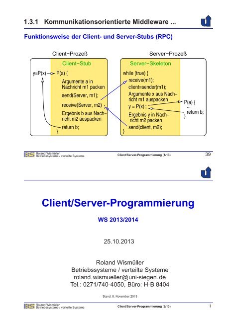 2 auf 1 - Betriebssysteme und verteilte Systeme