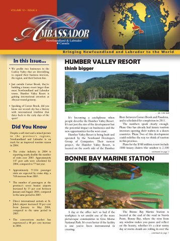 Humber Valley Resort - Innovation, Business and Rural Development