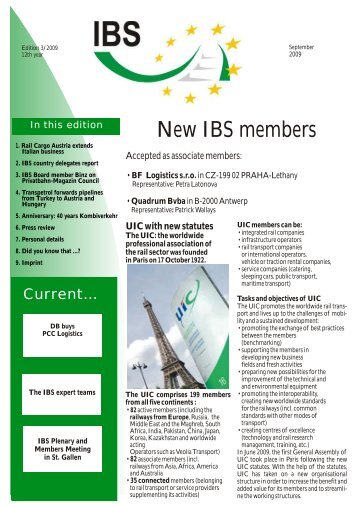 New IBS members - (IBS) eV