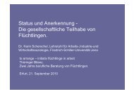 Status und Anerkennung - Die gesellschaftliche Teilhabe von ...