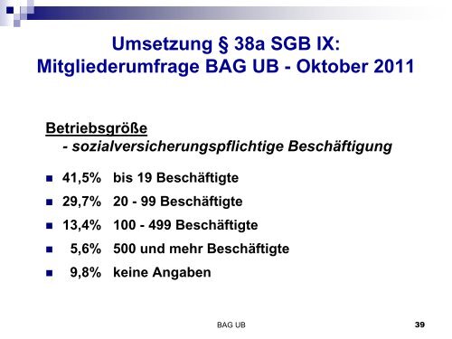 Vortrag BAG UB