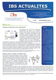 NÂ°28 - Institut de Biologie Structurale