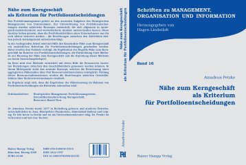 NÃ¤he zum KerngeschÃ¤ft als Kriterium fÃ¼r ... - EconBiz