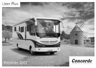 Preisliste 2013 - Concorde Campers