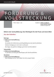 forderung & vollstreckung - Deutscher Anwaltverlag