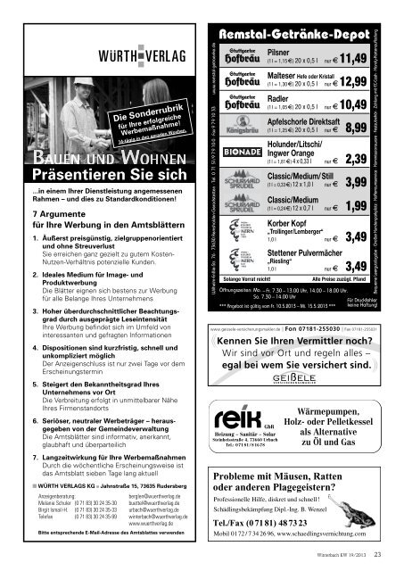 Mitteilungsblatt KW 19/2013 - Gemeinde Winterbach