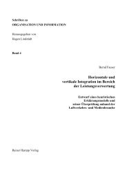 Horizontale und vertikale Integration im Bereich der ...
