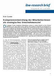 Kompetenzentwicklung der Mitarbeiter/innen als strategisches ... - ibw