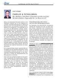 FAMILIE & SCHULWAHL - ibw