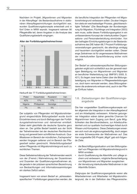 Migrantinnen und Migranten in der Altenpflege - BiG Essen