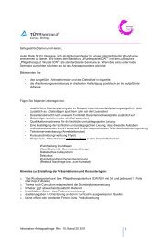 Information Antragsanfrage Rev. 10 /Stand 2013/01 Sehr geehrte ...