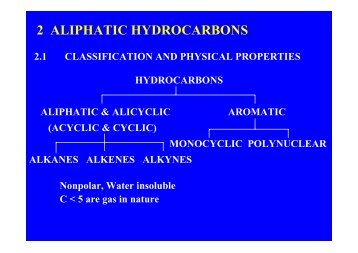 2 ALIPHATIC HYDROCARBONS