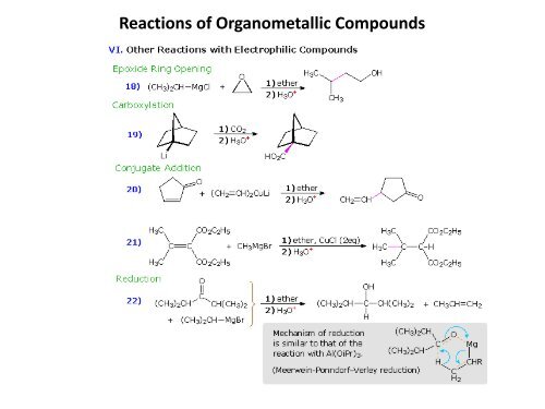 Organometallic compounds