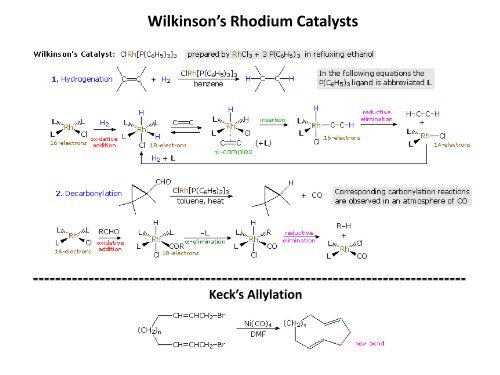 Organometallic compounds