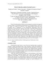 Poly(2,5-dimethoxyaniline) based pH sensors Nophawan Paradee ...