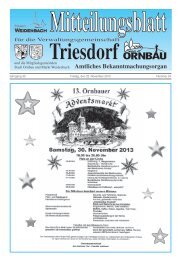 Mitteilungsblatt Nr. 24 vom 22.11.2013 - Markt Weidenbach