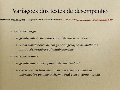 Testes de Software Fases