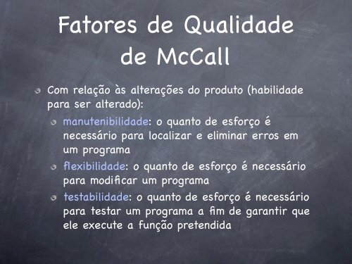 Qualidade de Software - Unicamp