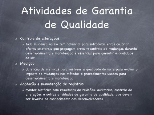 Qualidade de Software - Unicamp