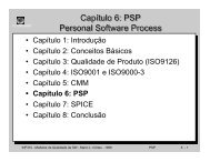 PSP Personal Software Process - Unicamp
