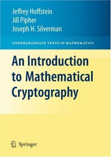 Undergraduate Texts in Mathematics