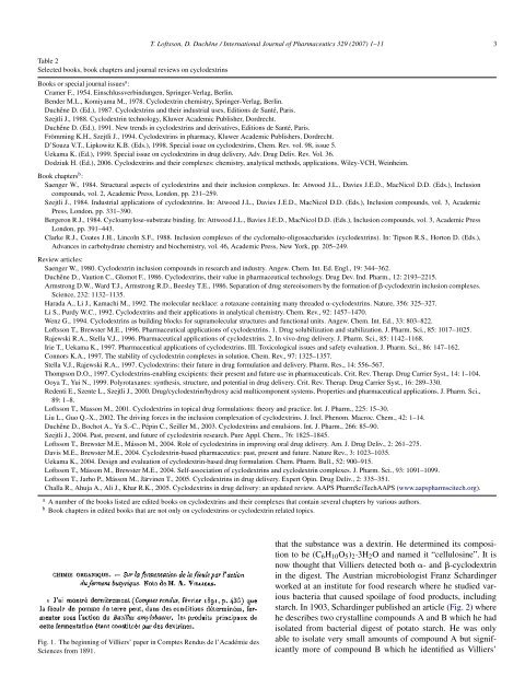 Cyclodextrins and their pharmaceutical applications - C.T.F.