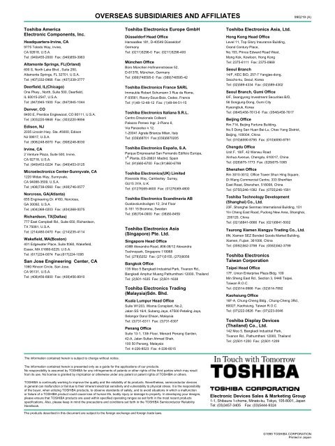 32-Bit TX System RISC TX39 Family