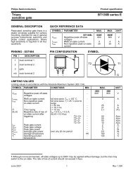 BT136B series E Triacs sensitive gate