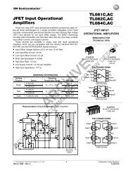 JFET Input Operational Amplifiers TL081C,AC TL082C,AC TL084C,AC