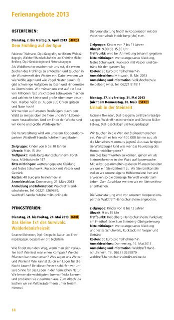 PROGRAMM 2013 - Stadt Heidelberg