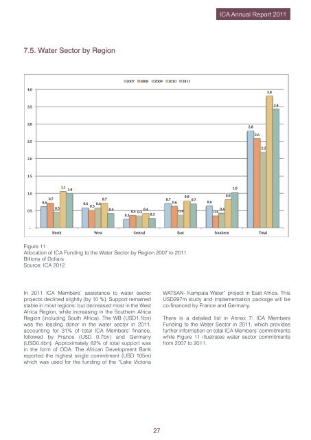 ICA Annual Report 2011 - The Infrastructure Consortium for Africa