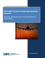 IFC Public Private Partnerships Seminar: Airports - ppiaf