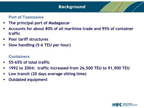 madagascar: the toamasina container terminal