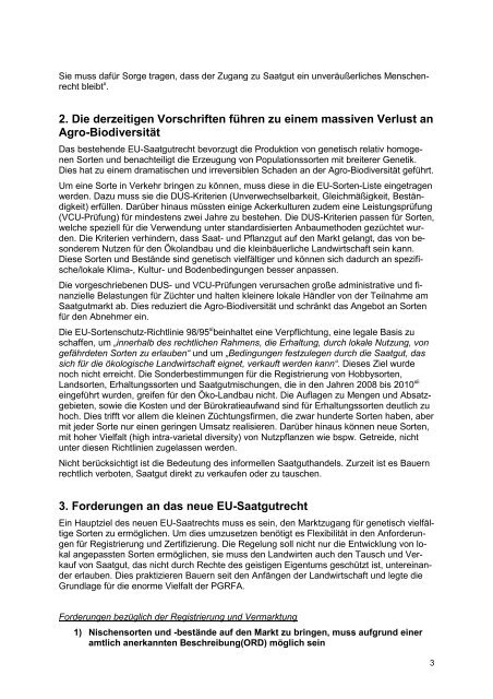 Position des BÃ–LW zur Novellierung des EU-Saatgutverkehrs