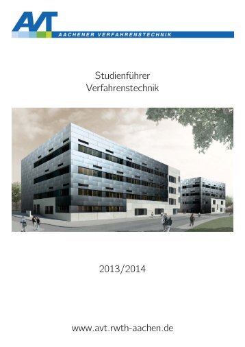 StudienfÃ¼hrer Verfahrenstechnik 2013/14 - Aachener ...