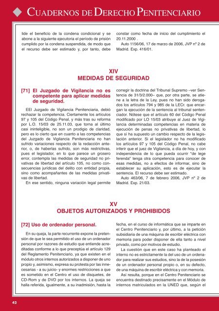 Cuaderno Derecho Penitenciario N 15 - Ilustre Colegio de ...