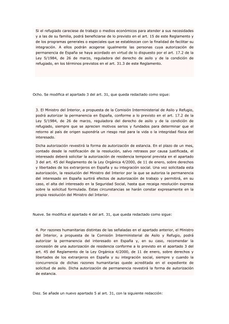 Real Decreto 2393/2004, de 30 de diciembre